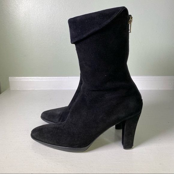 Aquatalia Suede Heeled Boots - Picture 4 of 9